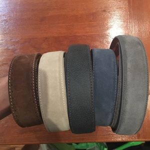 Barely used suede belts